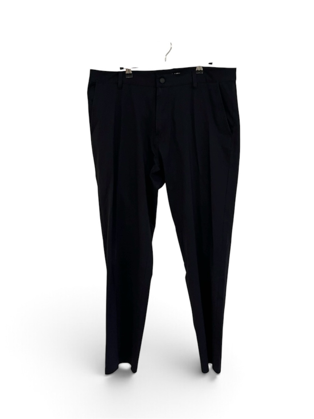 RHONE Black Men's Dress Pants - Tailored Pleat Front
